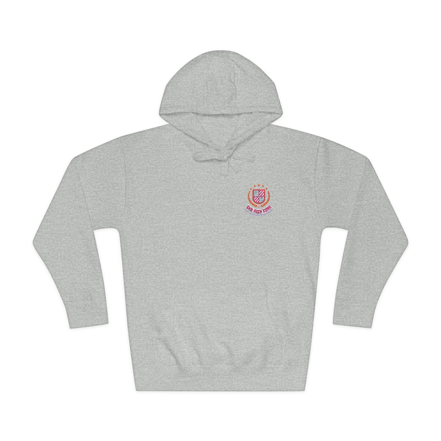 She Rich Core White Fleece Hoodie – $45