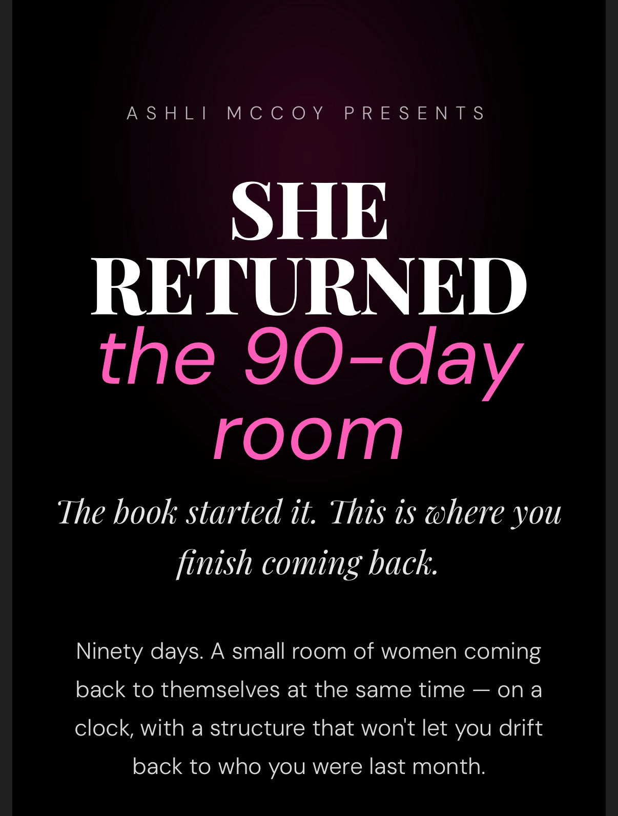 She Returned Program
